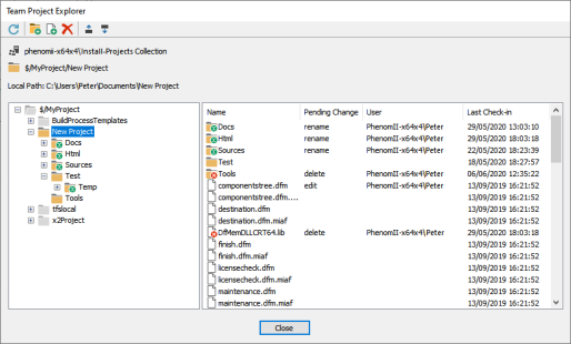 Sceenshot of Azure DevOps Services settings.