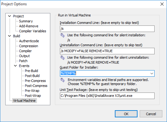 Automated Virtual Machine Unit Testing Screenshot