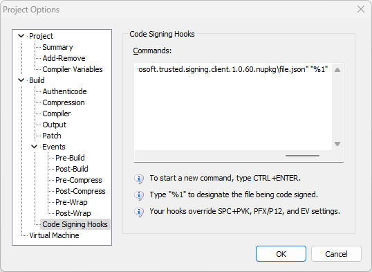 Screenshot of Azure Trusted Signing