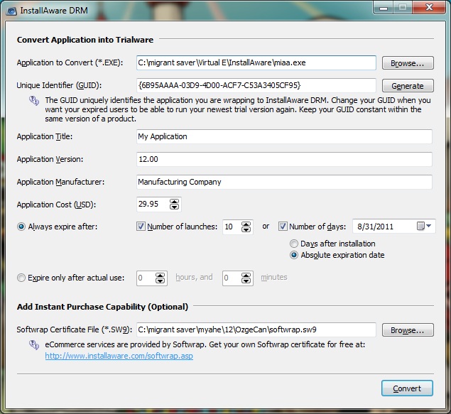 Digital Rights Management (DRM) from InstallAware