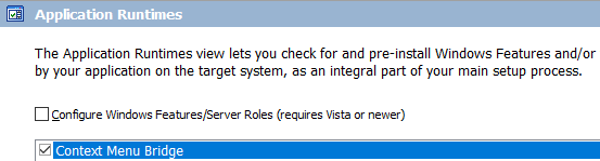 InstallAware Context Menu Bridge - InstallAware