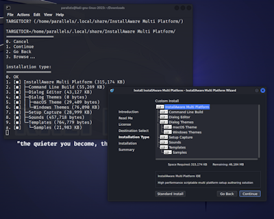 Project and code forms virtually identical to InstallAware for Windows.