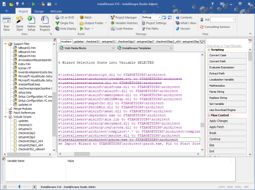 InstallAware Windows Installer IntelliScan Code Checking - InstallAware