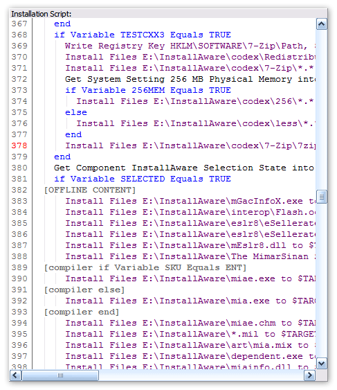 Windows Installer - Scripting