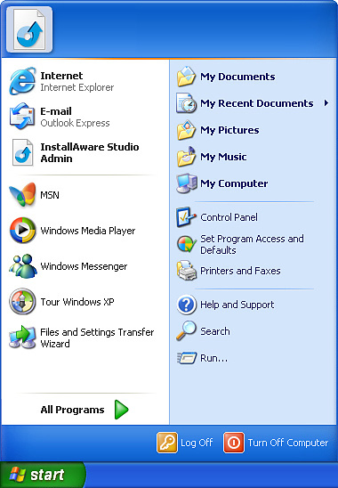 Screenshot of Window 7 Operating System