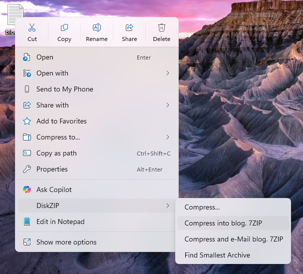Windows 11 Right Click Menu
