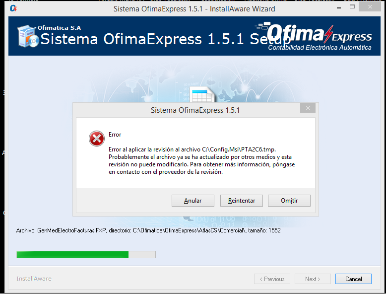 error Actualizando Ofima Express.png