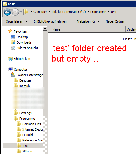Files missing