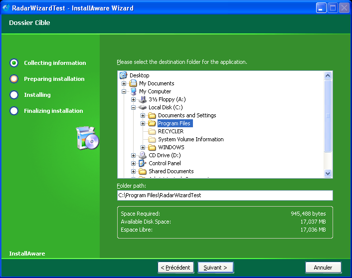 French language install on English XP