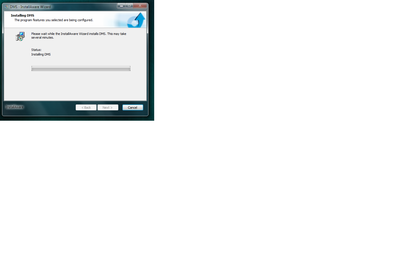 A hidden command window are running but progress label and progress bar didn't show any progress