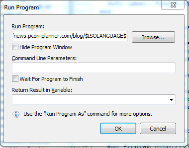 Run program