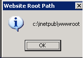 Result on Windows 2003 (IIS6)