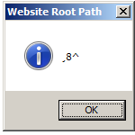 Result on Windows 2008 R2 (IIS7) with IIS6 Metabase Compatibility