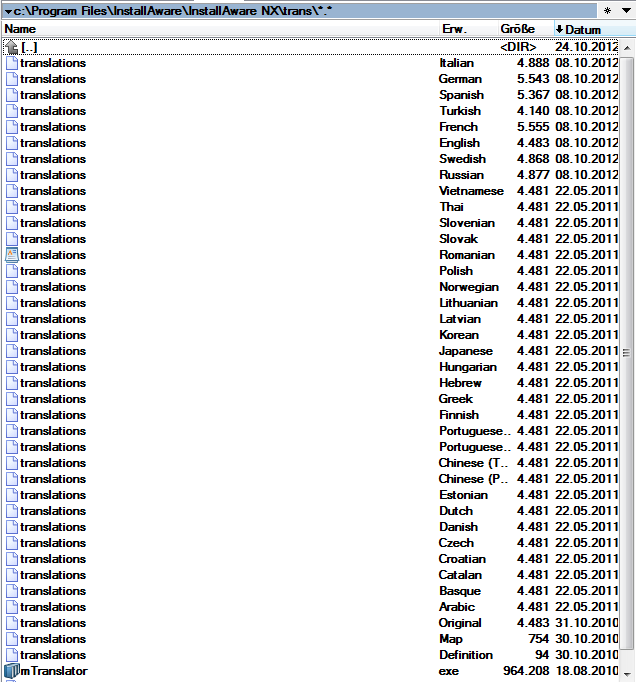 the IA "trans" folder