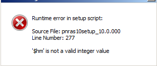 This is the script error message.