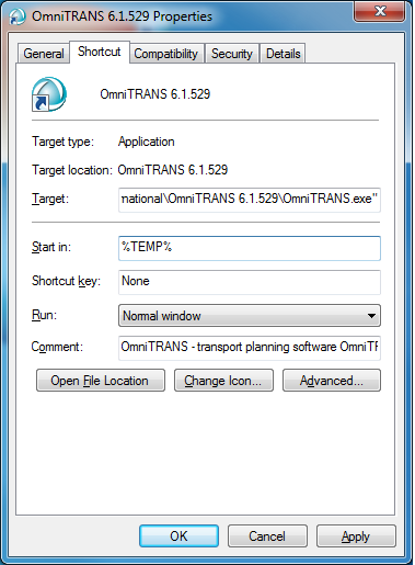Desired shortcut