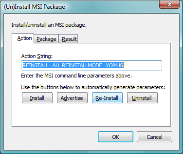 Shell to Windows Installer